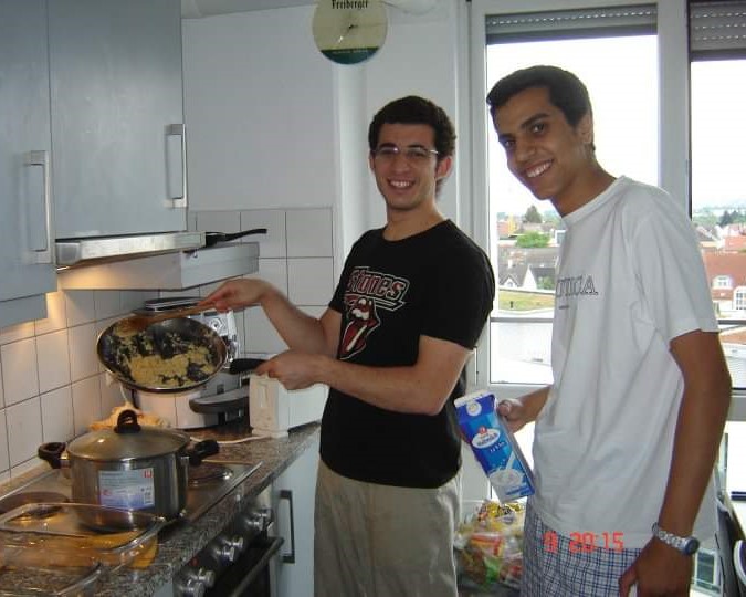 Trying to cook.
